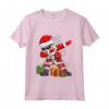 Camicia di Babbo Natale per Bambini e Bambine con Luci - Maglia a Manica - Regalo Divertente per Natale