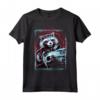 HapTiger Infinity War Rocket Raccoon Digital Abstract Maglietta - Officially Licensed Marvel Apparel - Protect the Galaxy at All Costs
