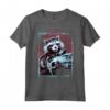 HapTiger Infinity War Rocket Raccoon Digital Abstract Maglietta - Officially Licensed Marvel Apparel - Protect the Galaxy at All Costs