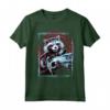 HapTiger Infinity War Rocket Raccoon Digital Abstract Maglietta - Officially Licensed Marvel Apparel - Protect the Galaxy at All Costs