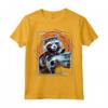 HapTiger Infinity War Rocket Raccoon Digital Abstract Maglietta - Officially Licensed Marvel Apparel - Protect the Galaxy at All Costs