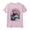 HapTiger Infinity War Rocket Raccoon Digital Abstract Maglietta - Officially Licensed Marvel Apparel - Protect the Galaxy at All Costs