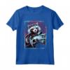 HapTiger Infinity War Rocket Raccoon Digital Abstract Maglietta - Officially Licensed Marvel Apparel - Protect the Galaxy at All Costs