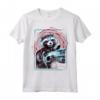HapTiger Infinity War Rocket Raccoon Digital Abstract Maglietta - Officially Licensed Marvel Apparel - Protect the Galaxy at All Costs