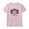 Star Wars Cartoon Princess Leia I Love You Maglietta - Official Merchandise for Women, Men, Boys, and Girls - Matching Couples Shirts