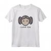 Star Wars Cartoon Princess Leia I Love You Maglietta - Official Merchandise for Women, Men, Boys, and Girls - Matching Couples Shirts