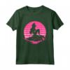 HapTiger The Little Mermaid Ariel Silhouette in Pink Maglietta - Official Princess Ariel Tee for Women, Men, Boys, and Girls