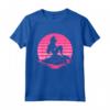 HapTiger The Little Mermaid Ariel Silhouette in Pink Maglietta - Official Princess Ariel Tee for Women, Men, Boys, and Girls