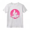 HapTiger The Little Mermaid Ariel Silhouette in Pink Maglietta - Official Princess Ariel Tee for Women, Men, Boys, and Girls