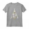 HapTiger Mickey & Friends White Gold Christmas Tree Holiday Maglietta - Official Disney Merchandise for Men, Women, Boys, and Girls
