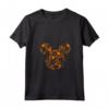 HapTiger Mickey Mouse Halloween Silhouette Maglietta con Collo a V - Maglietta Halloween per Uomo, Donna, Bambini - Official Merchandise