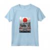 JDM Skyline R34 Car Tuning Giappone Rising Sun Drift - Maglietta Auto Veloci Giapponesi Turbo - Perfetta per Appassionati di Auto e Corridori