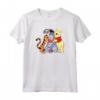 HapTiger Winnie The Pooh Group Hug Maglietta - Officially Licensed Apparel for Women Men Youth Toddler - Christmas Vintage T-Shirt