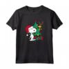 HapTiger - Snoopy Buone Feste Natale Maglietta - Licenza Ufficiale - Ideale come Regalo Divertente