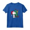 HapTiger - Snoopy Buone Feste Natale Maglietta - Licenza Ufficiale - Ideale come Regalo Divertente
