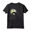 Nightmare Before Christmas Spooky Nighttime Hillside Jack Maglietta - Officially Licensed Apparel by HapTiger - Perfect for Fans of Tim Burton