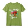 Bambino Pompiere Vigile del Fuoco - Allarme! Io Ho 5 Anni - Compleanno Maglietta per Bambini - Idea Regalo Asilo