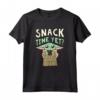 Star Wars The Mandalorian Grogu Snack Time Yet? Maglietta - Official Merchandise for Family - Galaxy's Edge Tee Shirt