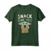 Star Wars The Mandalorian Grogu Snack Time Yet? Maglietta - Official Merchandise for Family - Galaxy's Edge Tee Shirt
