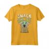 Star Wars The Mandalorian Grogu Snack Time Yet? Maglietta - Official Merchandise for Family - Galaxy's Edge Tee Shirt