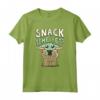 Star Wars The Mandalorian Grogu Snack Time Yet? Maglietta - Official Merchandise for Family - Galaxy's Edge Tee Shirt