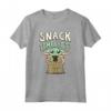 Star Wars The Mandalorian Grogu Snack Time Yet? Maglietta - Official Merchandise for Family - Galaxy's Edge Tee Shirt