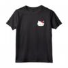 Hello Kitty - Maglietta con Distintivo - Licenza Ufficiale HapTiger - Ideale per Appassionati