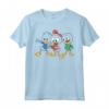 HapTiger DuckTales Huey Dewey & Louie Left Chest Maglietta - Officially Licensed Apparel for Fans - Adventure Awaits