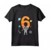 Bambino Maglietta Astronaut 6° Compleanno Spazio Ragazzi 6 Anni - Ideale Regalo Compleanno - Maglietta Divertente Spaziale