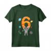 Bambino Maglietta Astronaut 6° Compleanno Spazio Ragazzi 6 Anni - Ideale Regalo Compleanno - Maglietta Divertente Spaziale