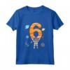 Bambino Maglietta Astronaut 6° Compleanno Spazio Ragazzi 6 Anni - Ideale Regalo Compleanno - Maglietta Divertente Spaziale