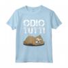 Odio Tutti - Maglietta Bradipo Divertente - Regalo Asociale per Compleanno - Frase Ironica Tee Shirt