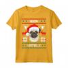 Buon Natale - Carlino Dolce Cane di Natale Maglietta - Regalo Divertente per Amanti dei Cani e Proprietari di Carlino