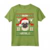Buon Natale - Carlino Dolce Cane di Natale Maglietta - Regalo Divertente per Amanti dei Cani e Proprietari di Carlino