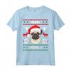 Buon Natale - Carlino Dolce Cane di Natale Maglietta - Regalo Divertente per Amanti dei Cani e Proprietari di Carlino