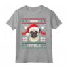 Buon Natale - Carlino Dolce Cane di Natale Maglietta - Regalo Divertente per Amanti dei Cani e Proprietari di Carlino