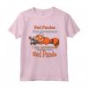 Panda Rosso T-shirt per Donne e Ragazze - Regalo Panda Rosso Maglietta - Maglietta Tema Panda Rosso per Compleanno o Natale