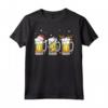 Birra Tazze Babbo Natale Elfo Renna Albero di Natale Bere Maglietta - Costume Divertente per le Feste di Natale - Regalo Unico per Uomini e Donne