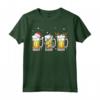 Birra Tazze Babbo Natale Elfo Renna Albero di Natale Bere Maglietta - Costume Divertente per le Feste di Natale - Regalo Unico per Uomini e Donne