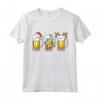 Birra Tazze Babbo Natale Elfo Renna Albero di Natale Bere Maglietta - Costume Divertente per le Feste di Natale - Regalo Unico per Uomini e Donne