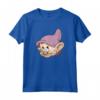 HapTiger Snow White and the Seven Dwarfs Dopey Big Face Maglietta - Officially Licensed Apparel for Men, Women, Boys, and Girls