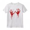 Impronta di Sangue a Mano - Costume Raccapricciante per Halloween - Maglietta Spaventosa