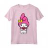 HapTiger My Melody - Maglietta con Grafica Frontale e Posteriore - Licenza Ufficiale - Ideale per Appassionati
