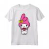HapTiger My Melody - Maglietta con Grafica Frontale e Posteriore - Licenza Ufficiale - Ideale per Appassionati