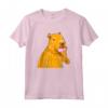 Divertente Carino Capybara mangiare cono di ghiaccio Gelato Sorbetto - Maglietta Regalo per Natale o Compleanno per Amanti degli Animali
