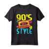 Stile anni '90 Vestito a Tema - Costume con Grafica a Cassetta - Maglietta Vintage per Feste Anni '90