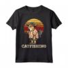 Gatto Pesca Divertente Catfishing Bass - Maglietta Regalo Uomo per Pescatori - Design Vintage Retrò