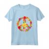 Flower Power - Segno retrò anni '60 anni '70 Camper Hippie Bus Maglietta - Ideale per gli Amanti della Cultura Hippie e del Vintage