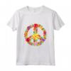 Flower Power - Segno retrò anni '60 anni '70 Camper Hippie Bus Maglietta - Ideale per gli Amanti della Cultura Hippie e del Vintage