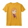 HapTiger Frozen Anna Big Face Portrait Maglietta - Officially Licensed T-Shirt for Men, Women, Boys, Girls - Elsa Princess Apparel